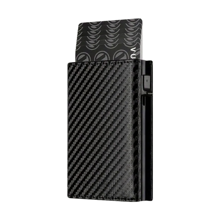 Eleganter Leder Geldbeutel mit integriertem Cardholder für Kreditkarten und Ausweise